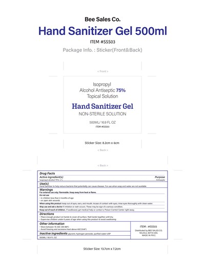 Hand Sanitizer 500 mL (Sanitizer 500ml)